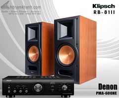 Bộ Hi-fi Amply Denon PMA600NE+ Loa Klipsch RB-81ii